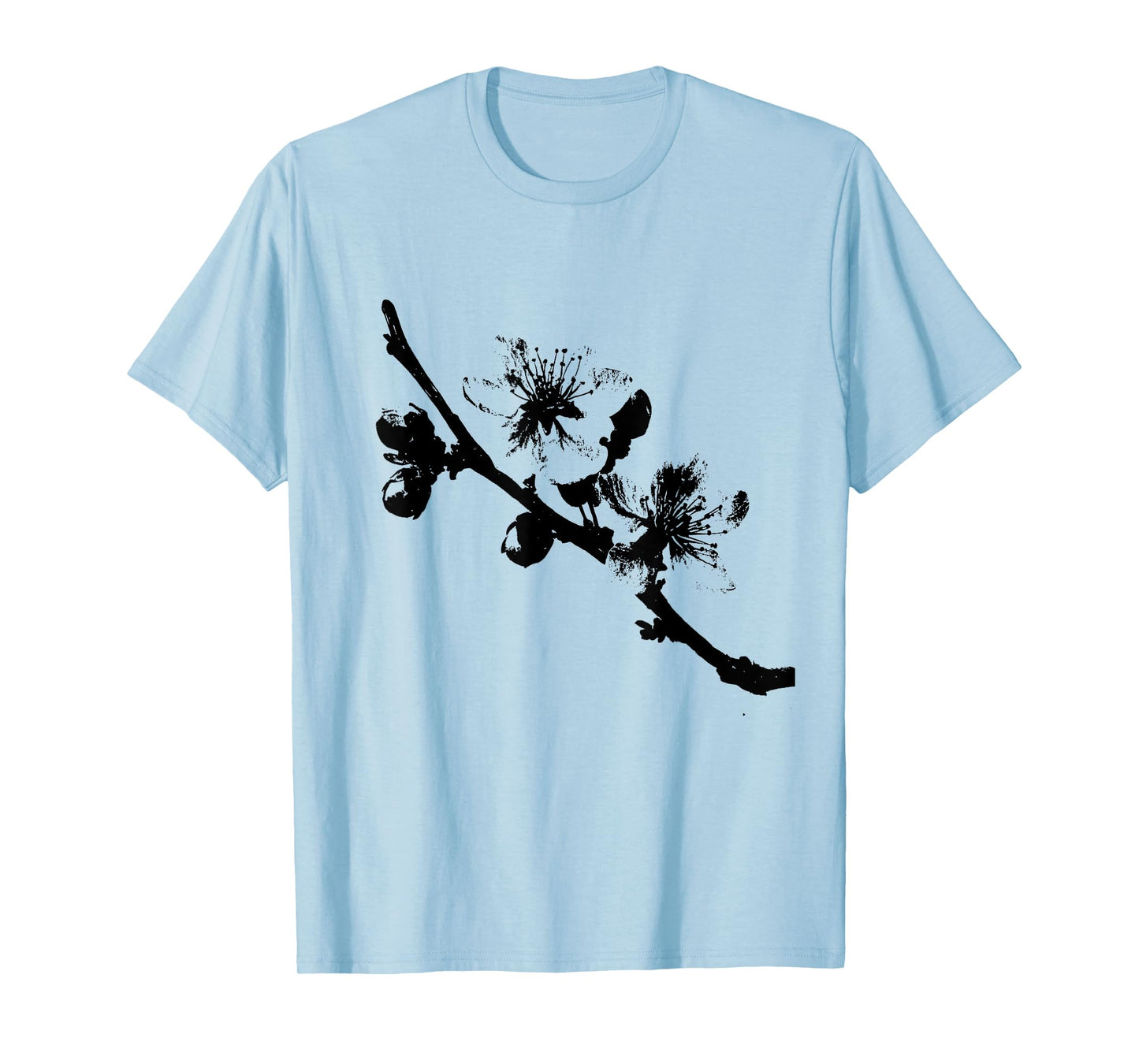 Japanese Cherry Blossom Tree Art Abstract Japan Aesthetic T-Shirt