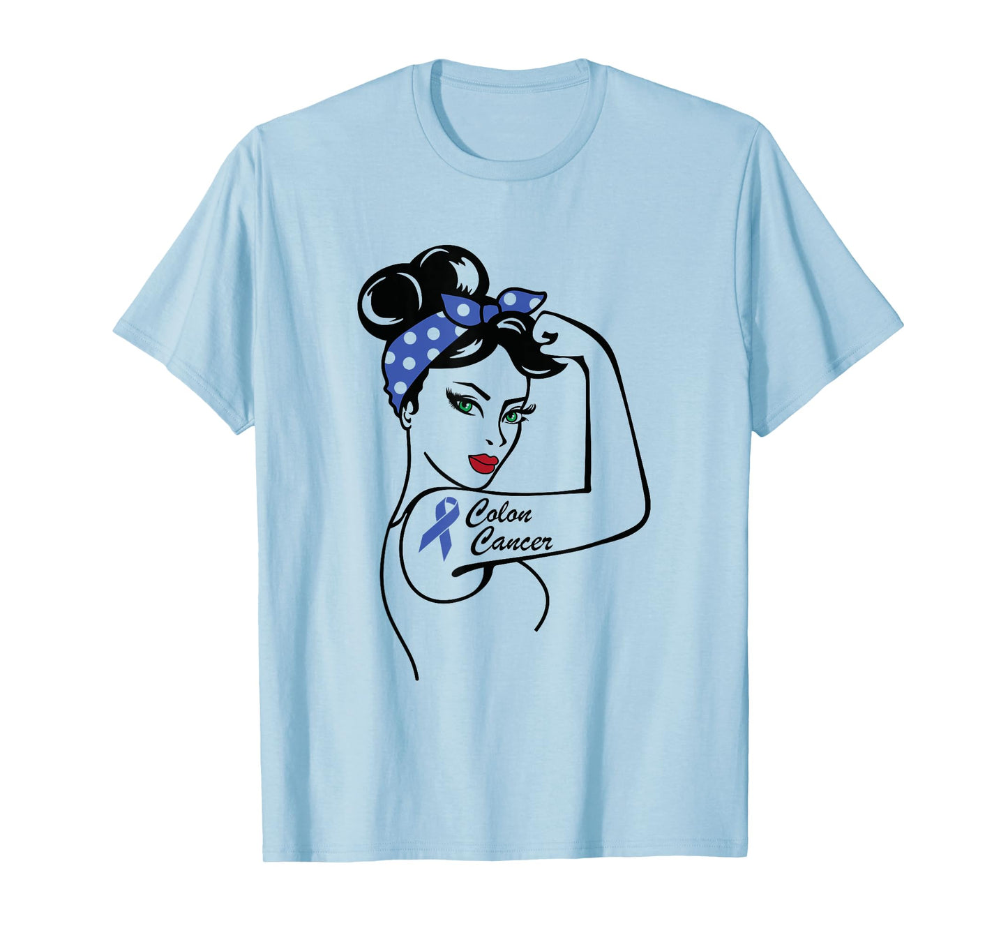 Colon Cancer Awareness Supporter Rosie Colorectal Cancer T-Shirt