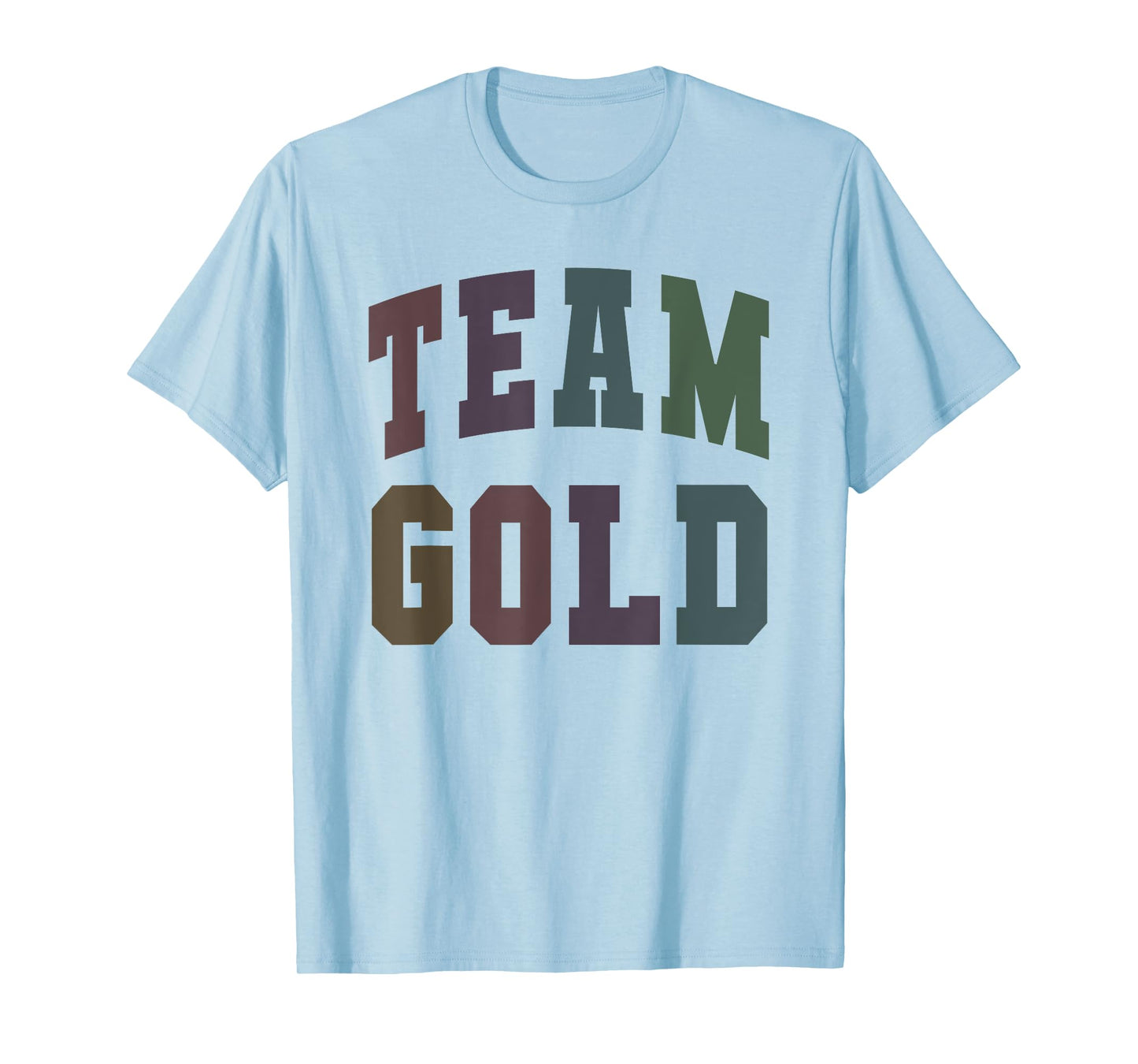 Let's Go TEAM GOLD Summer Camp War Game Spirit Week Kids T-Shirt