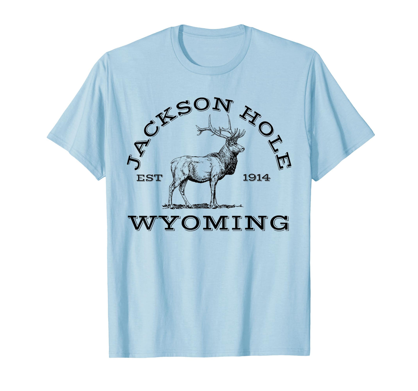 Jackson Hole Wyoming Elk Hike Outdoors T-Shirt