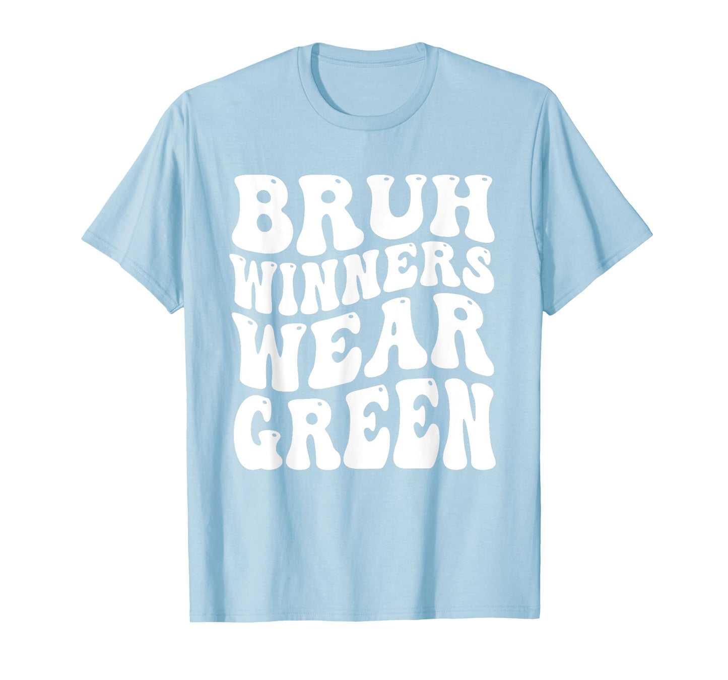 Winners Wear Green Spirit Week Team Game Sports day Groovy T-Shirt