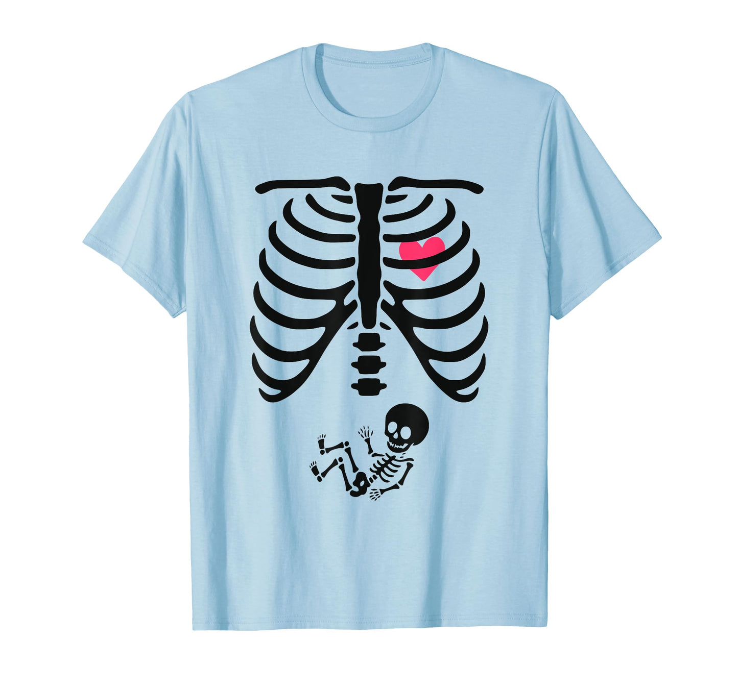 Baby Shower Skeleton Halloween Pregnancy Annoucement New Mom T-Shirt