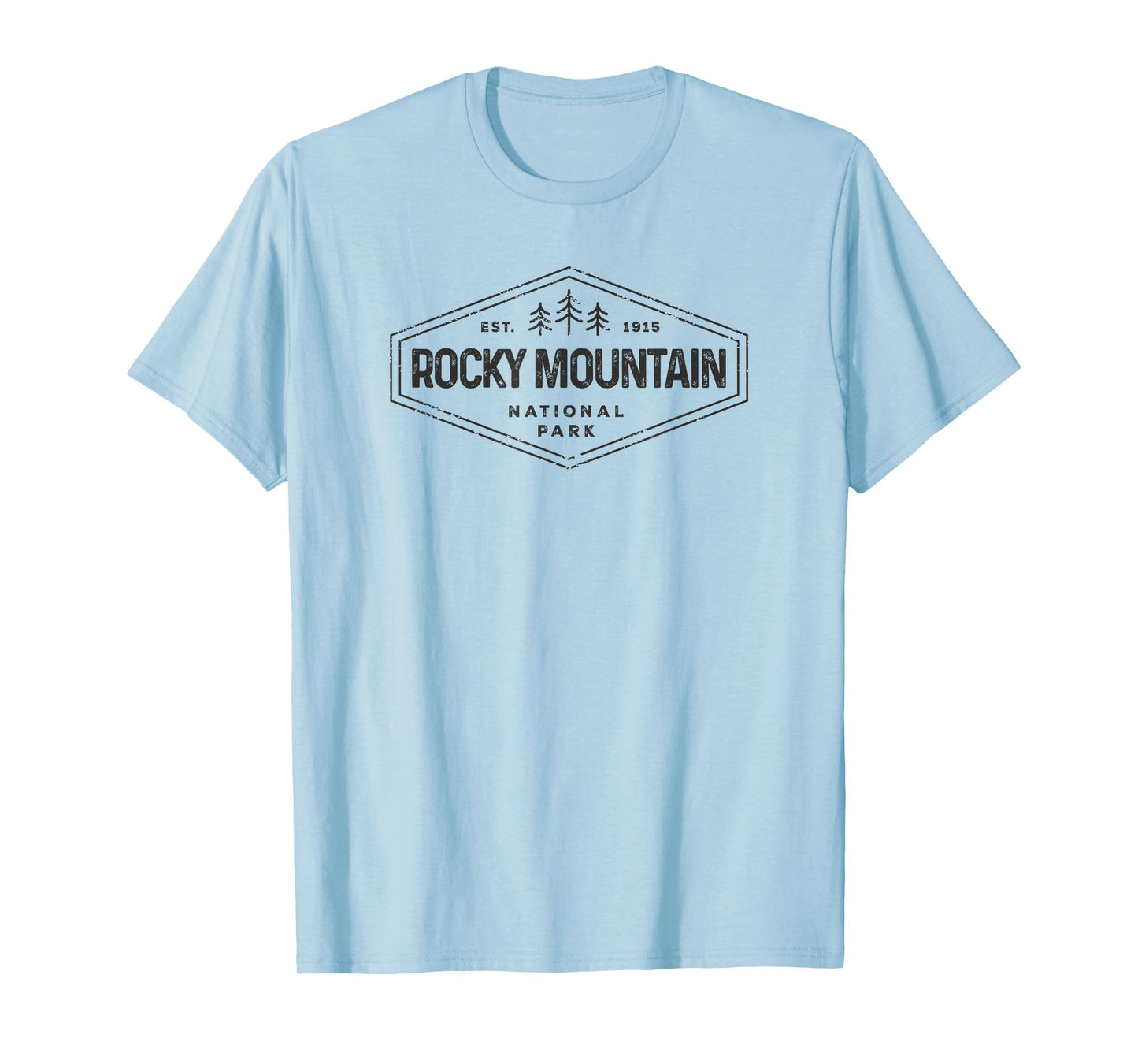 Rocky Mountains National Park Shirt Badge Camping Hiking T-Shirt