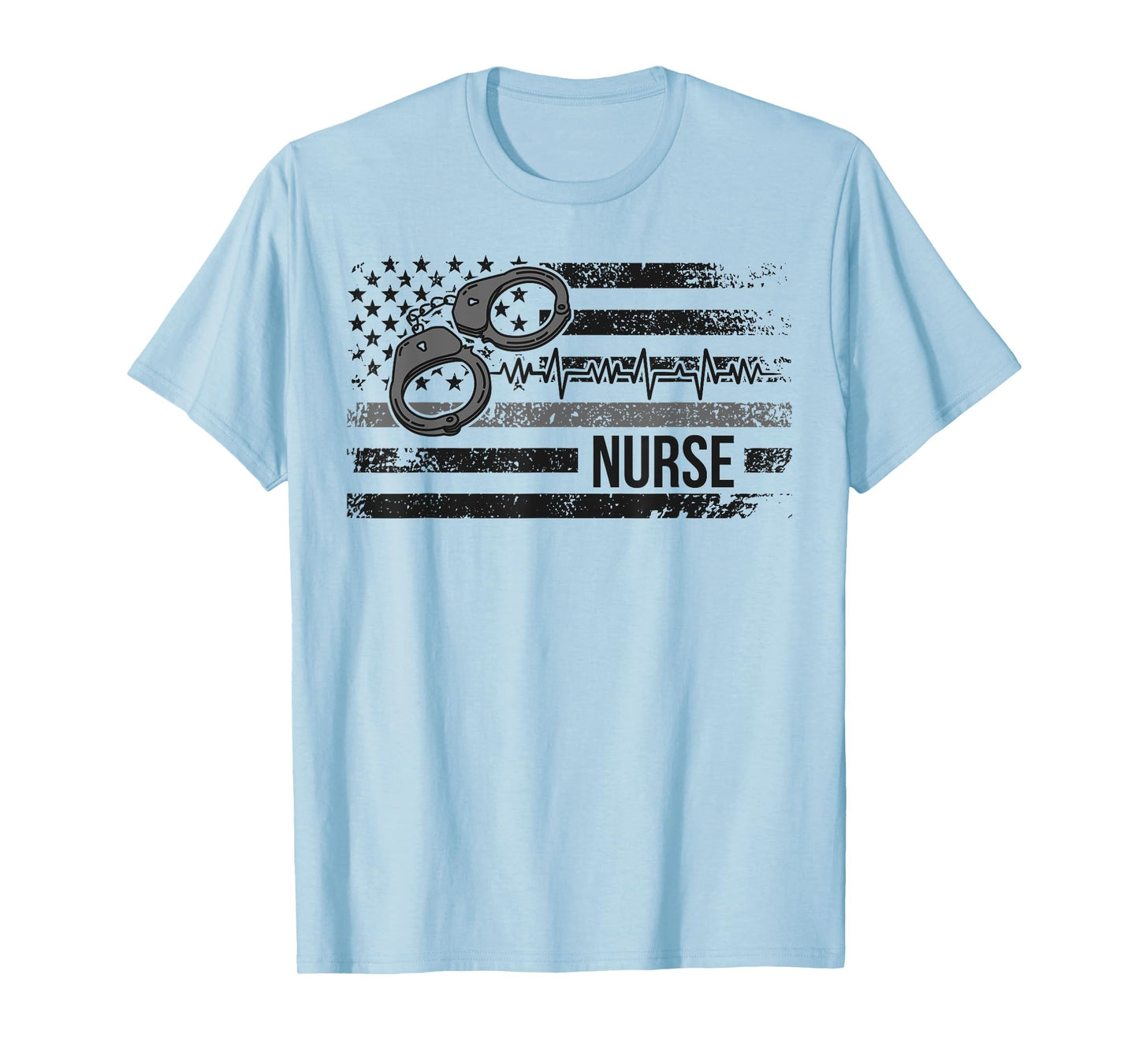 Correctional Nurse American Flag Corrections Nursing T-Shirt