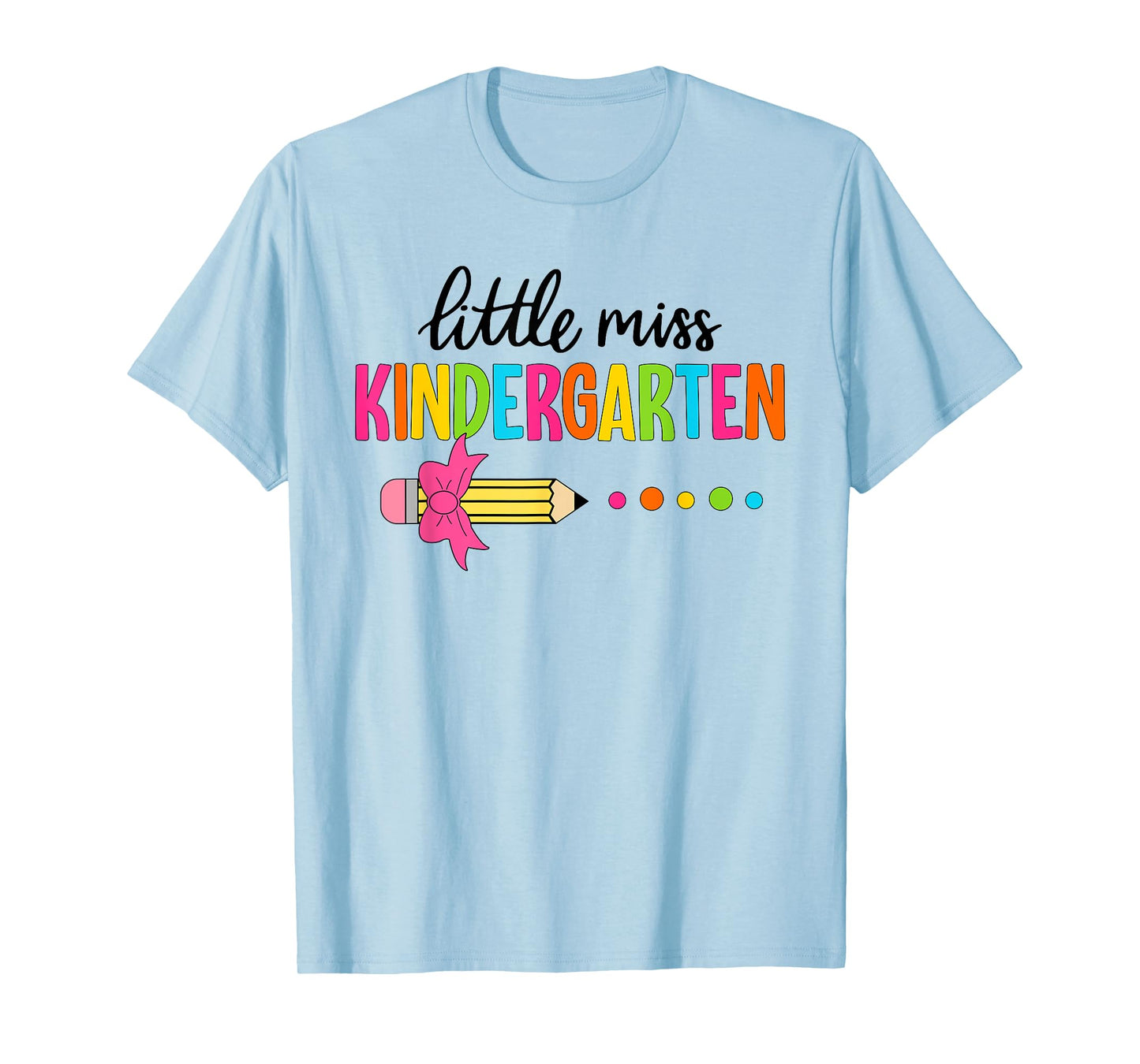 Little Miss Kindergarten Girl Back To School Kindergarten T-Shirt
