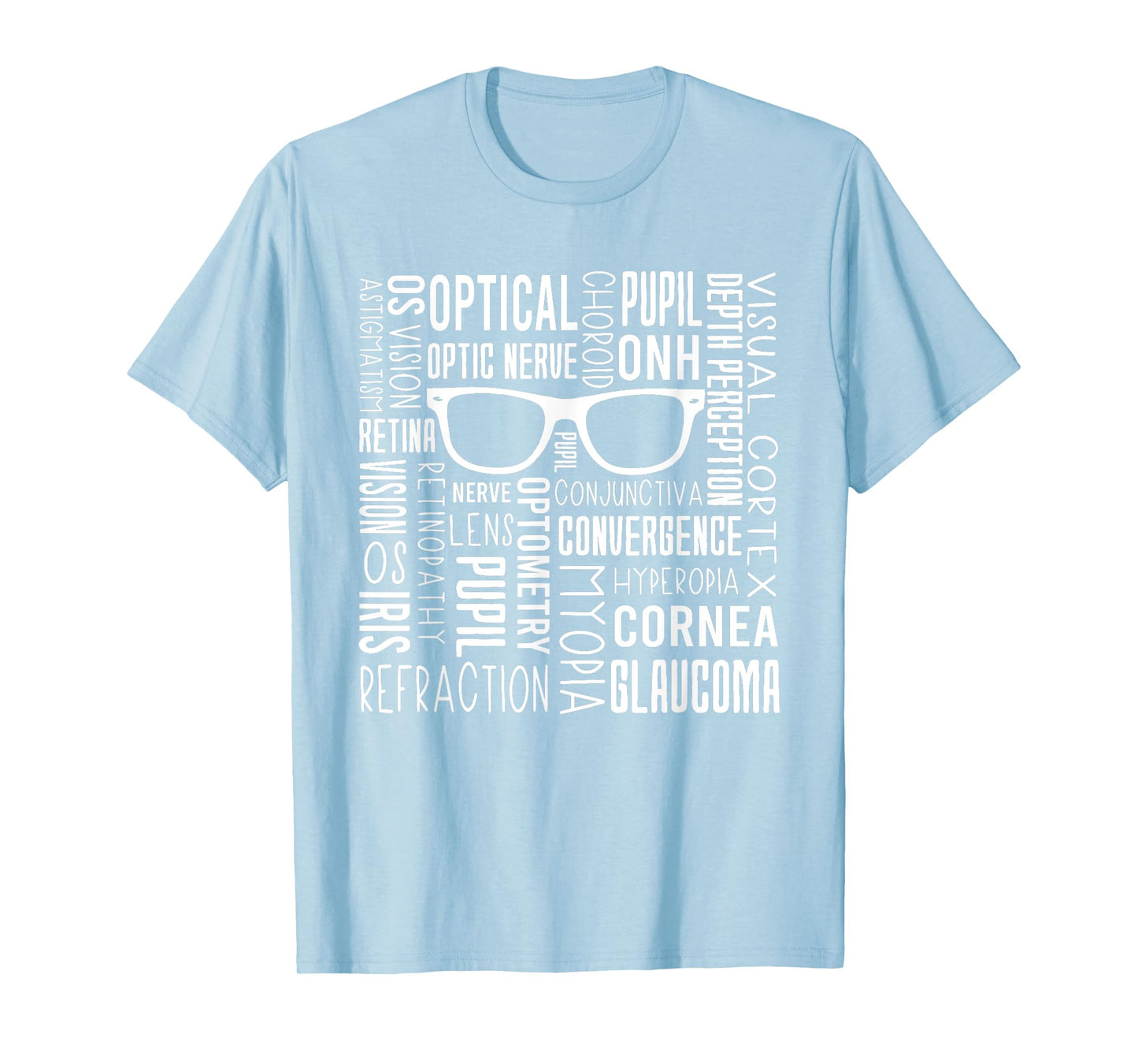Optometry Ophthalmology WordArt Eye Doctor Surgeon Optician T-Shirt