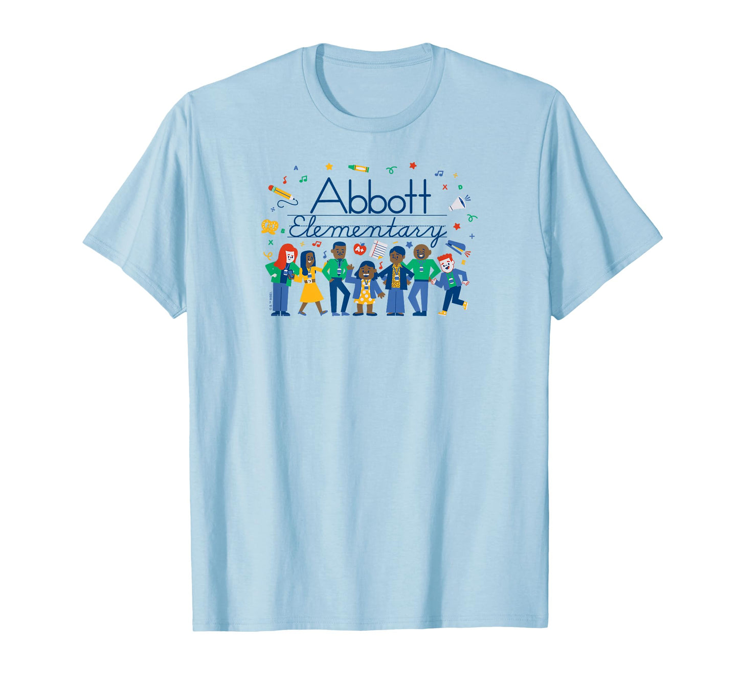Abbott Elementary - Character Cast Lineup T-Shirt