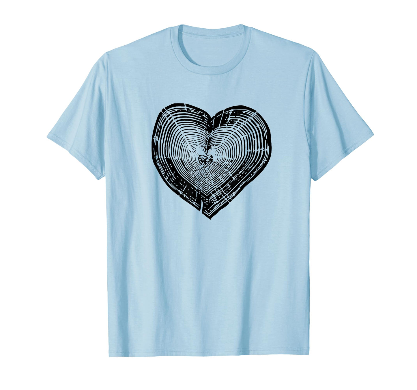 Outdoor Nature Lover Tree Ring Heart Earth Day T-Shirt
