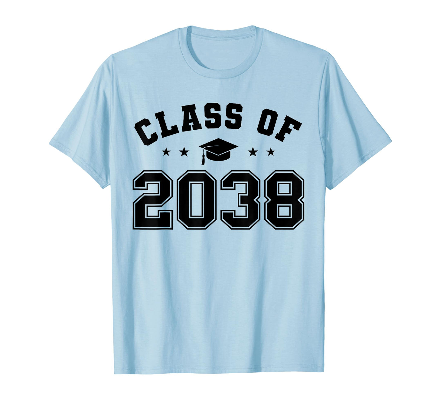 Class of 2038 Grow With Me Funny Kindergarten Back To School T-Shirt