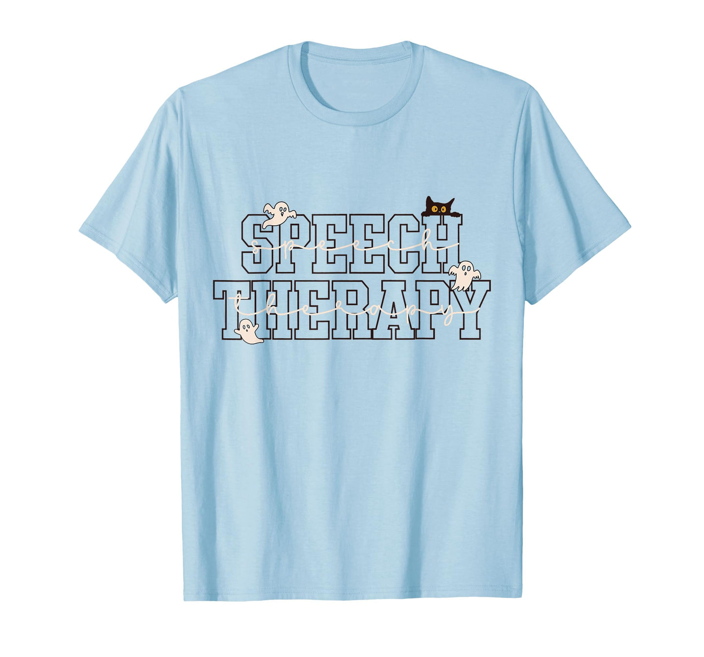 Speech Therapy SLP Ghost Speech Therapy Halloween T-Shirt