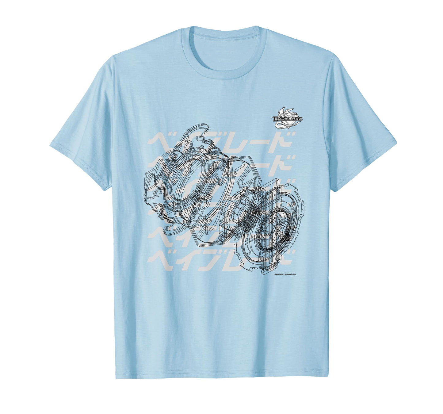 BEYBLADE SCHEMATIC BEY B&W T-Shirt