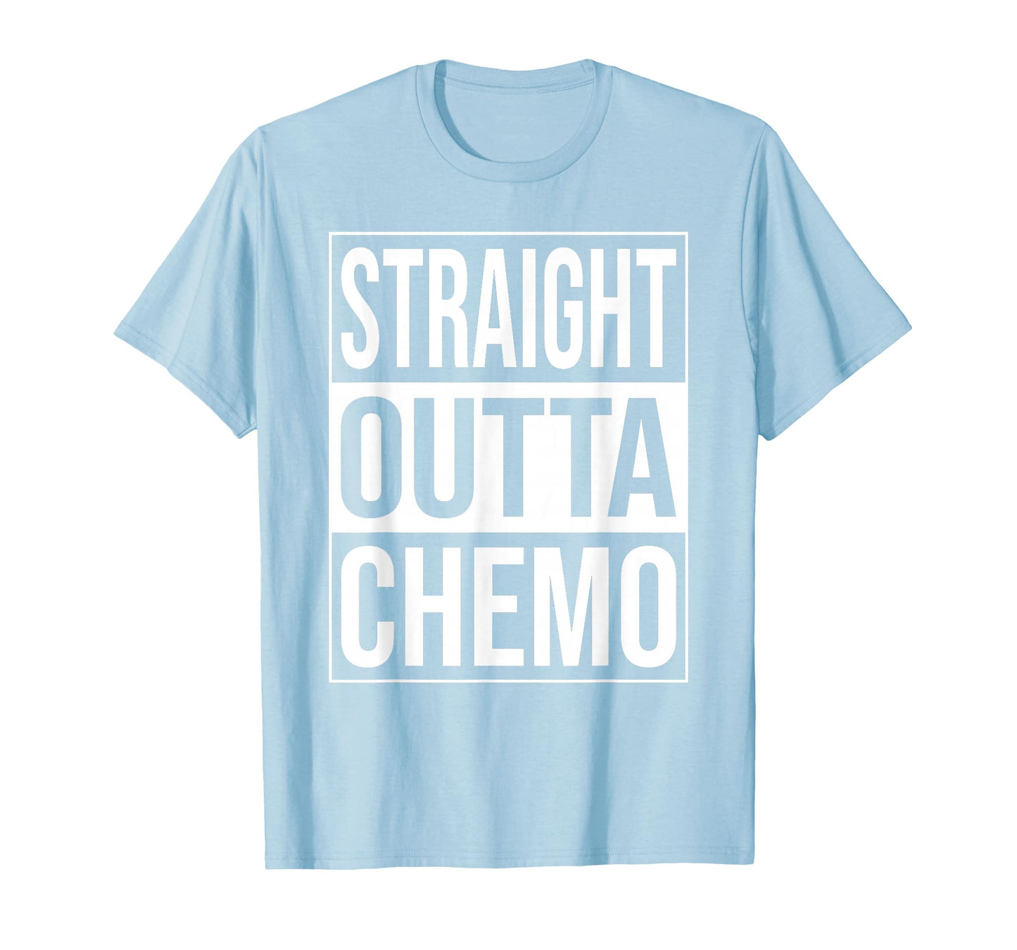STRAIGHT OUTTA CHEMO CHEMOTHERAPY CANCER TREATMENT PINK T-Shirt
