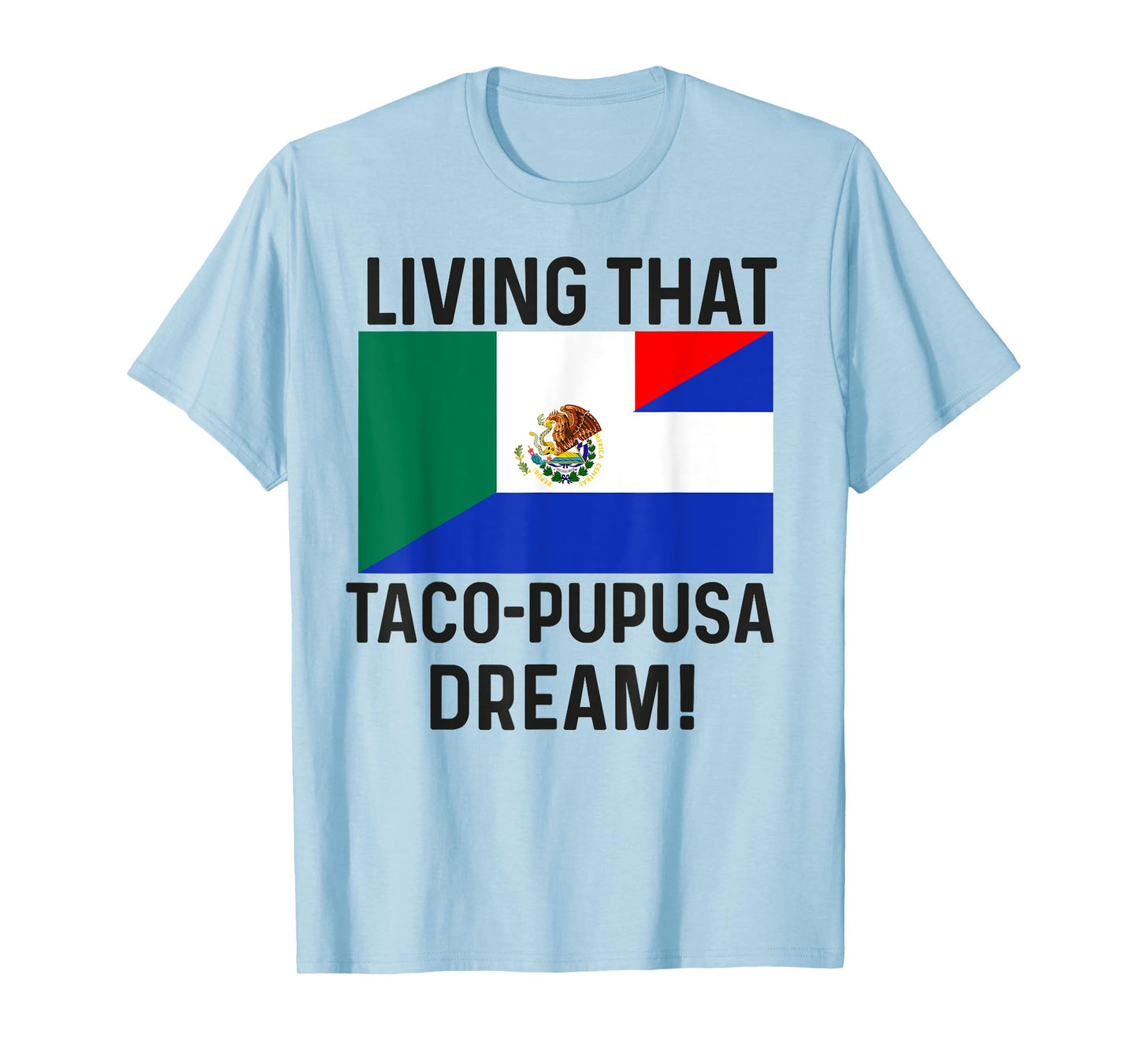 Half Salvadorian Half Mexican flag mexico and Salvadoran T-Shirt