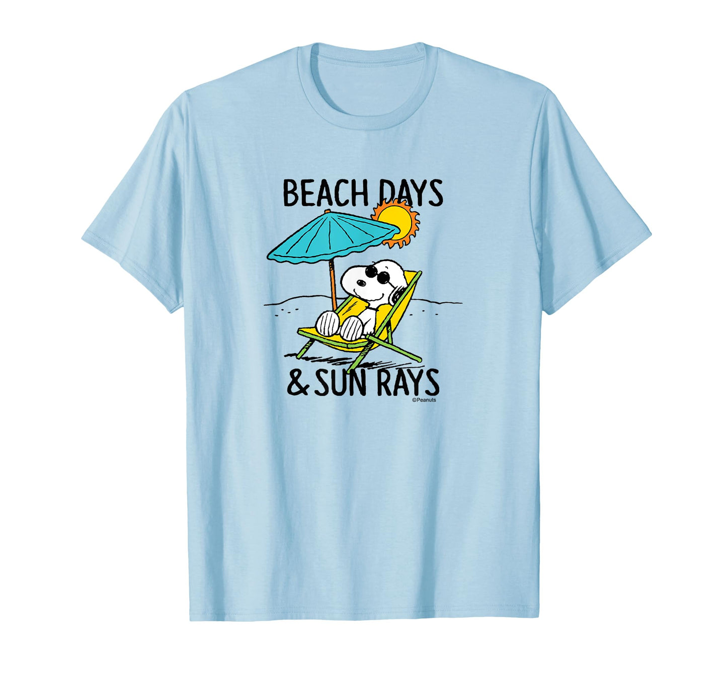 Peanuts - Snoopy Beach Days Sun Rays T-Shirt