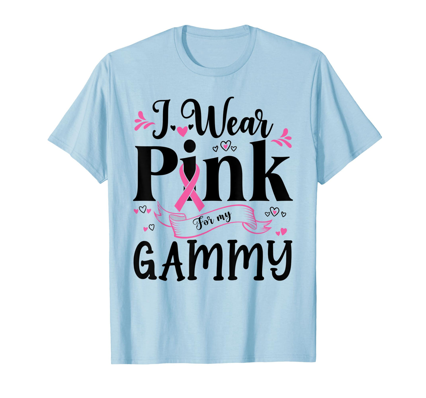 October Breast Cancer Support I Wear Pink For My Gammy T-Shirt