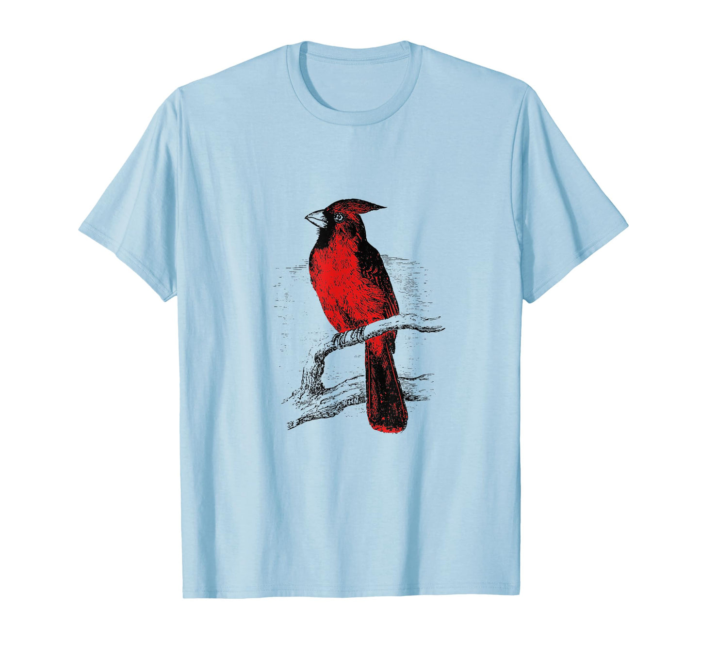 Red Cardinal Bird love bird watching Vintage T-Shirt