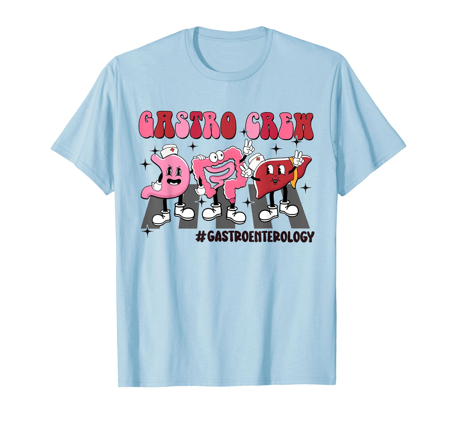Gastro Crew Gastroenterologist Retro Gastroenterology Nurse T-Shirt