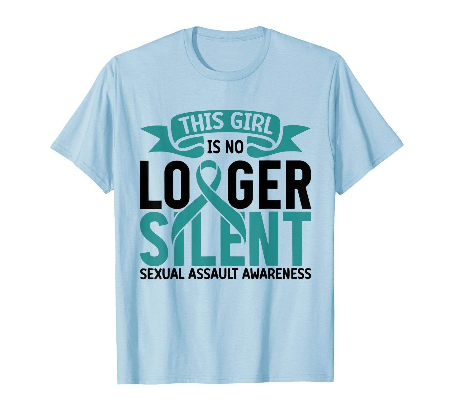 This Girl Is No Longer Silent Sexual Assault Awareness Month T-Shirt