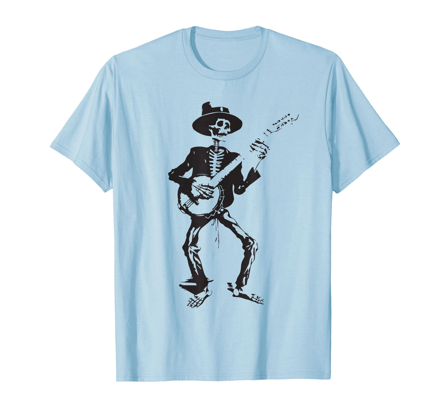 Banjo Dancing Skeleton Bluegrass Music Festival T-Shirt