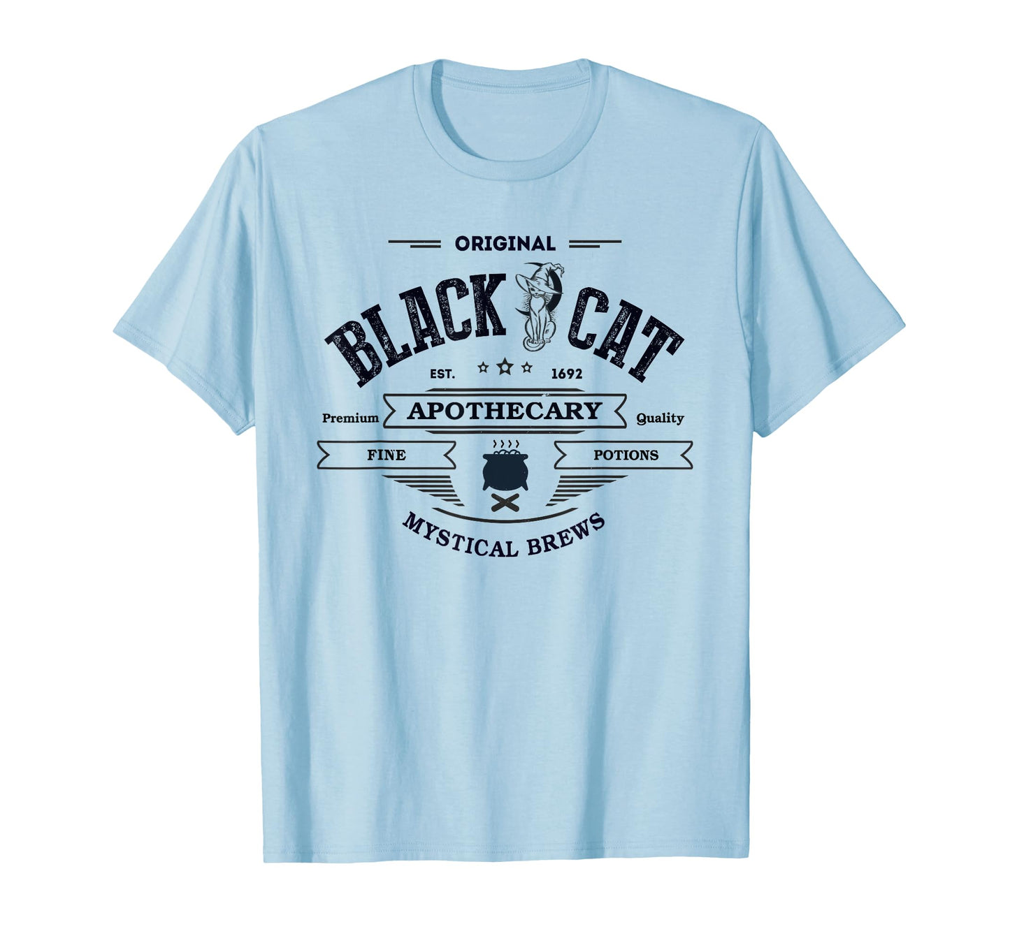 Kawaii Black CAT Witch Apothecary Witchy Pharmacist Wizard T-Shirt