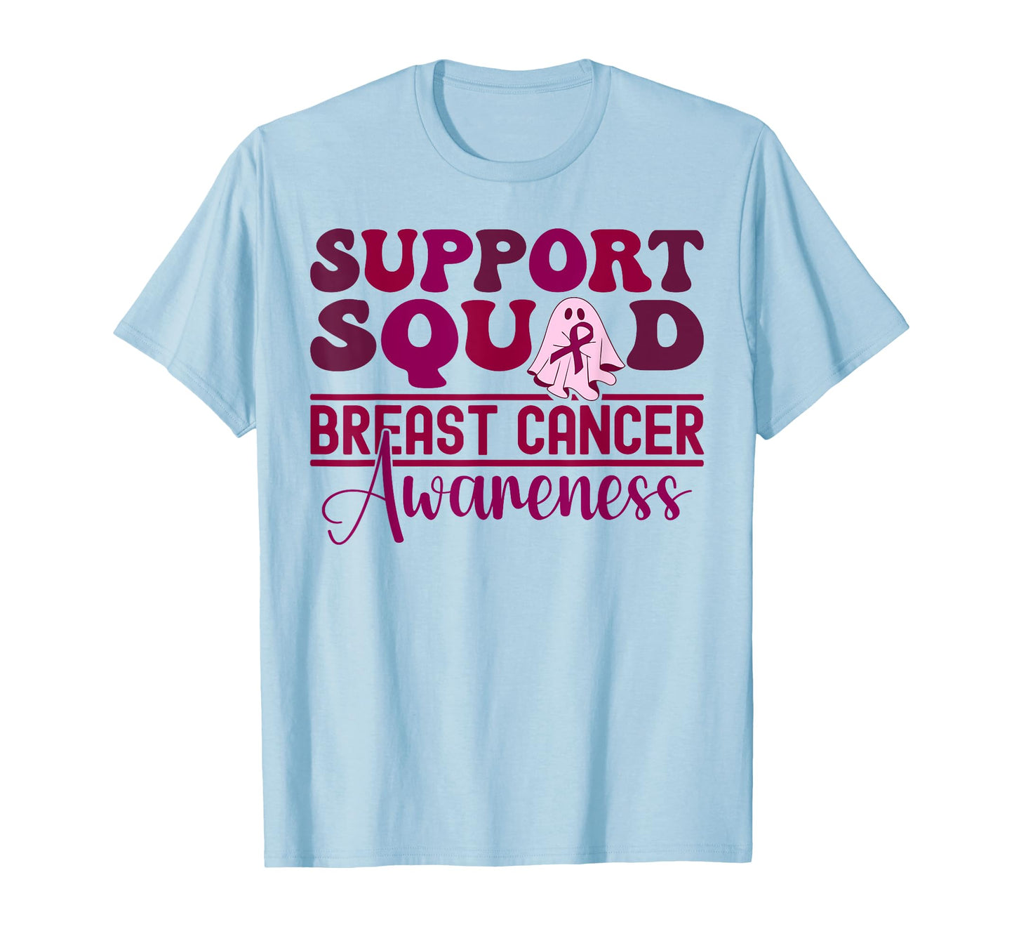 Support Squad Breast Cancer Awareness halloween kids girls T-Shirt
