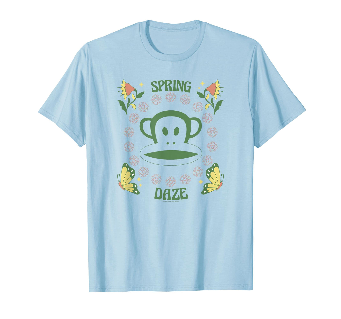Paul Frank Spring Daze Distressed Butterfly Julius Portrait T-Shirt