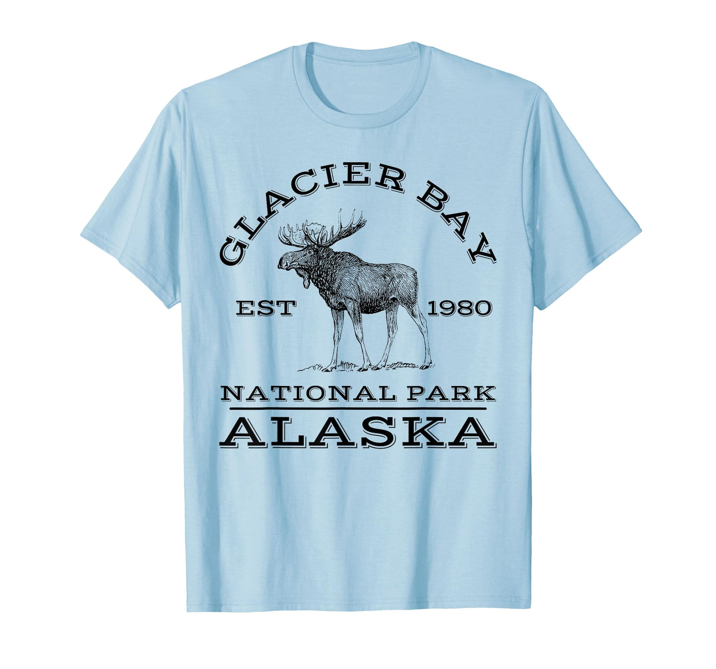 Glacier Bay National Park Alaska Moose Hiking Outdoors T-Shirt