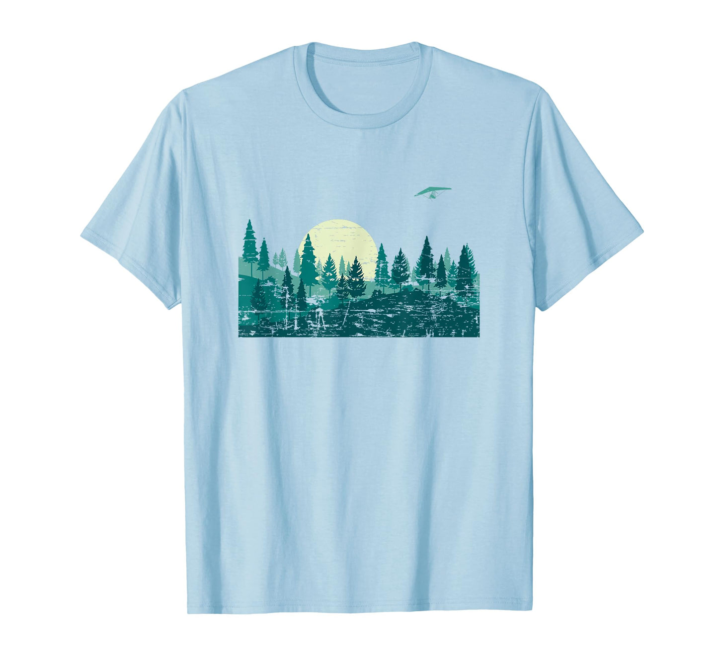 Full Moon Forest Trees Moonlight Outdoors Wildlife Nature T-Shirt