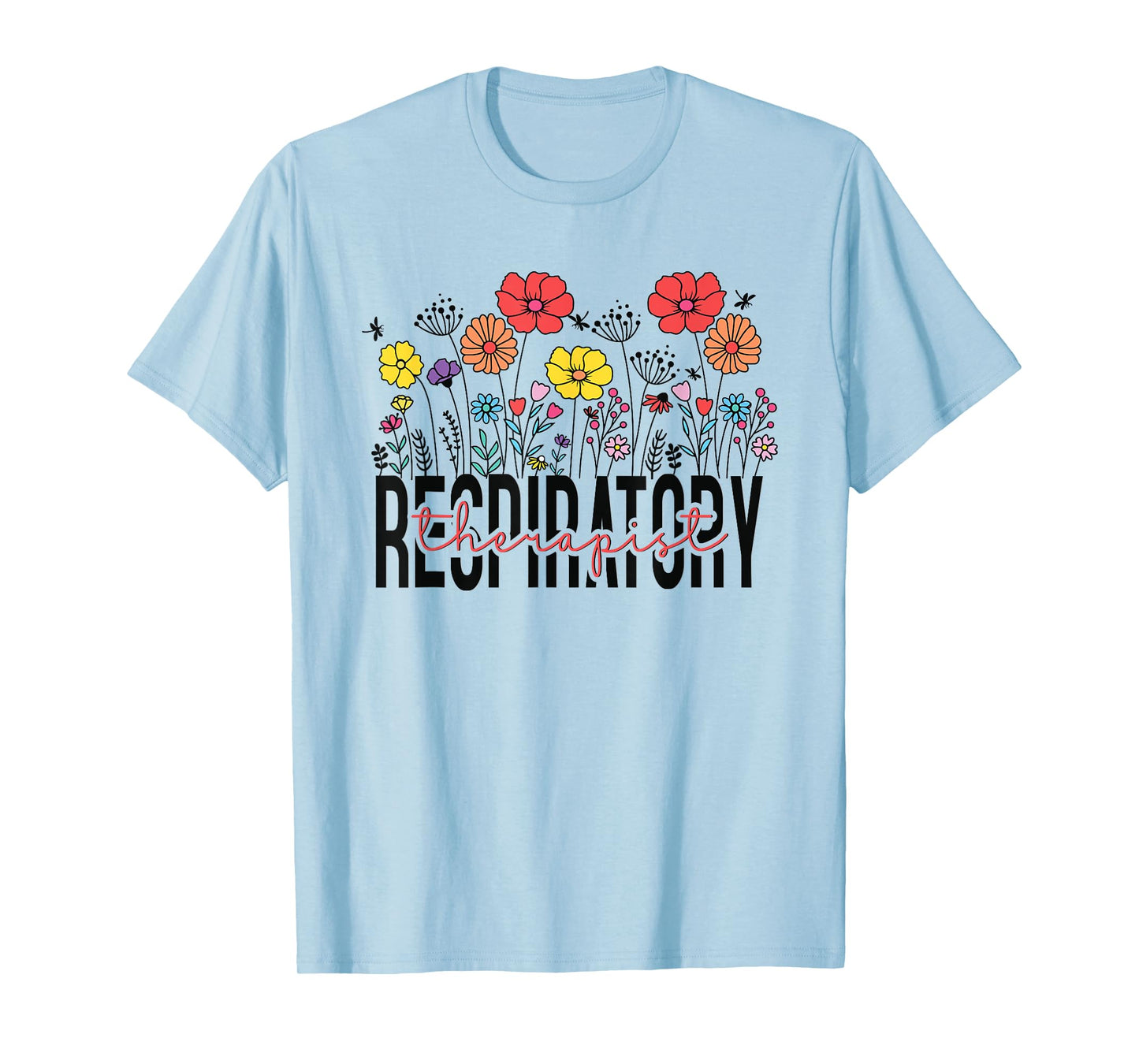 Respiratory Therapist RT Funny Halloween Costume Flower T-Shirt