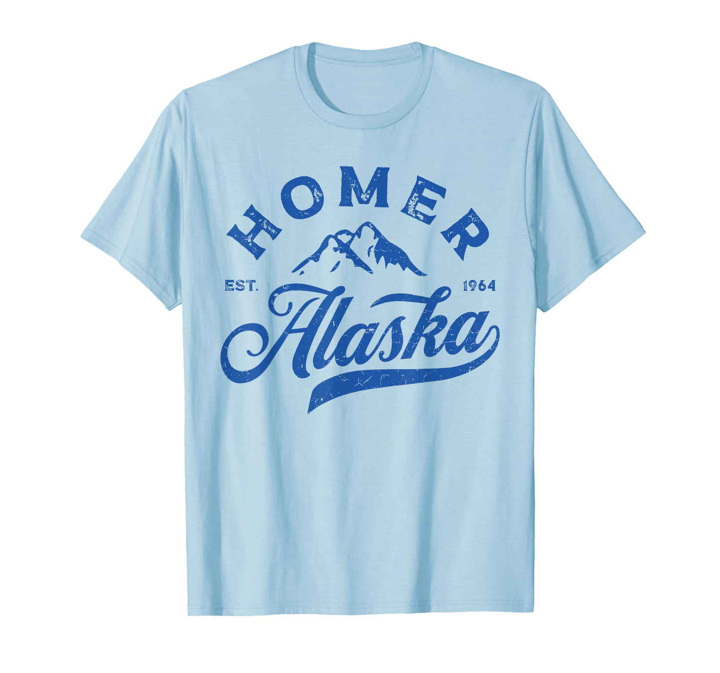 Vintage Homer Alaska AK Mountains Family Vacation Souvenir T-Shirt