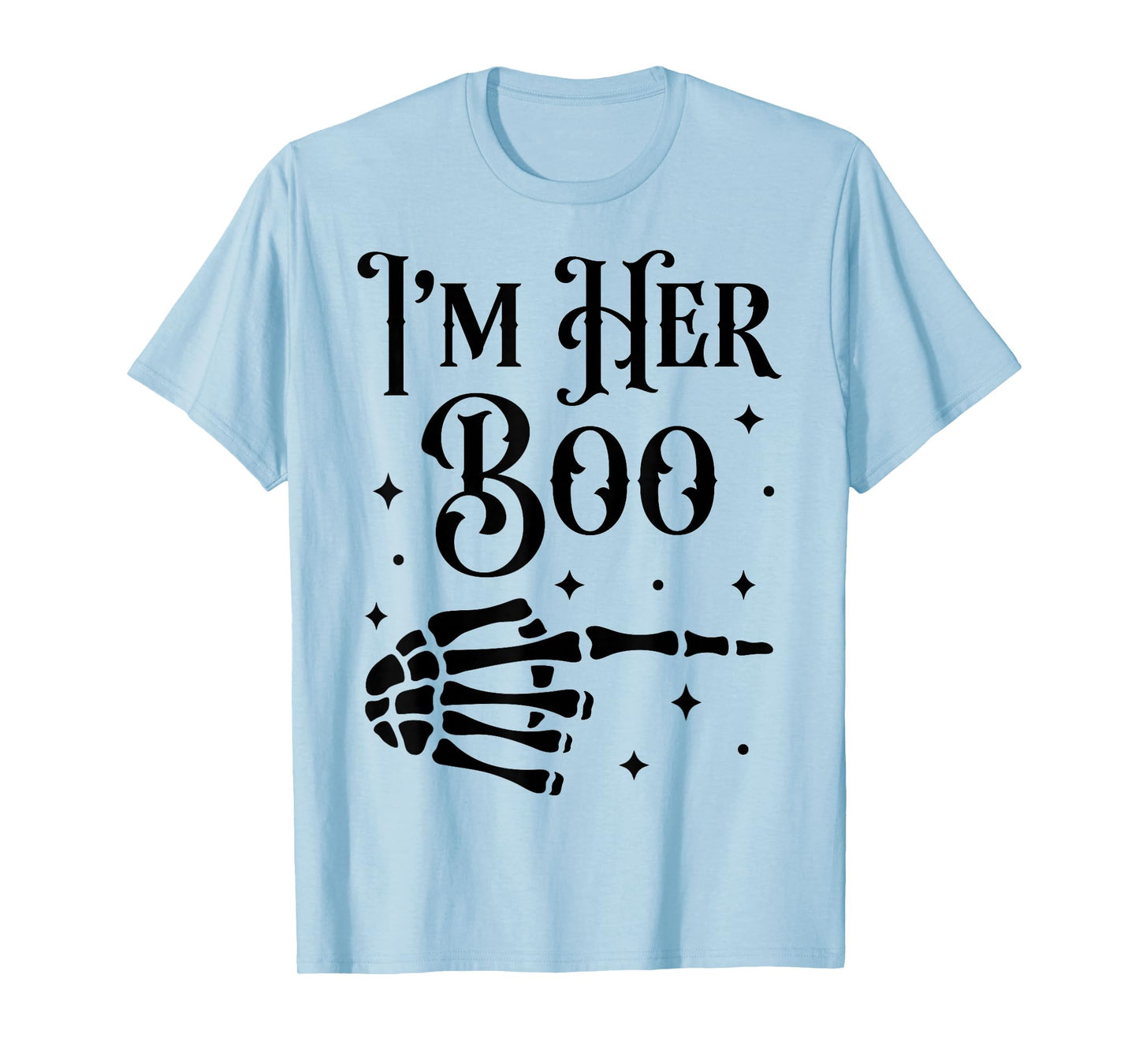 Im Her Boo Im His Ghoul Halloween Couple Matching Women Men T-Shirt