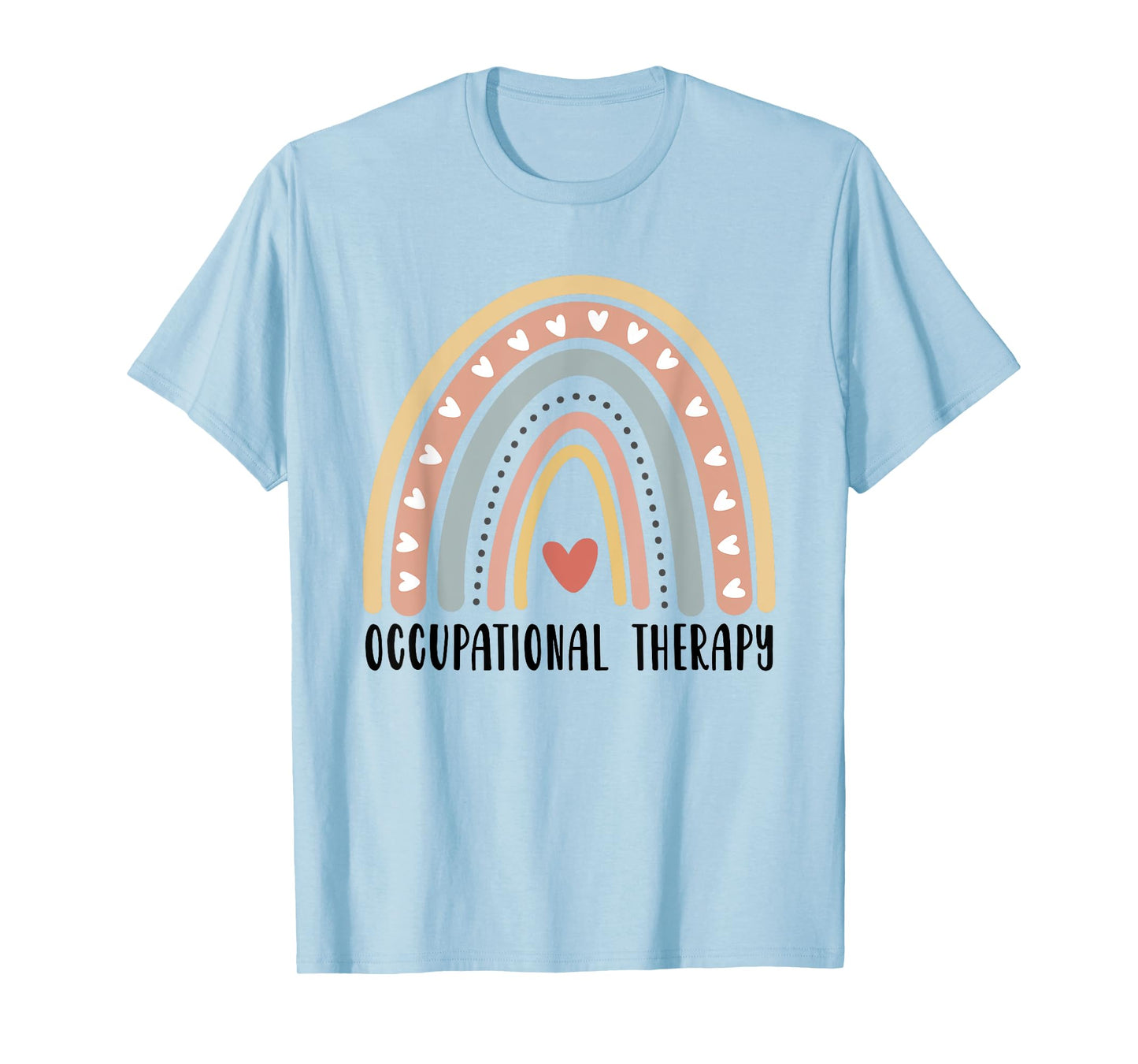 Occupational Therapy OT Month Therapist Boho Rainbow T-Shirt