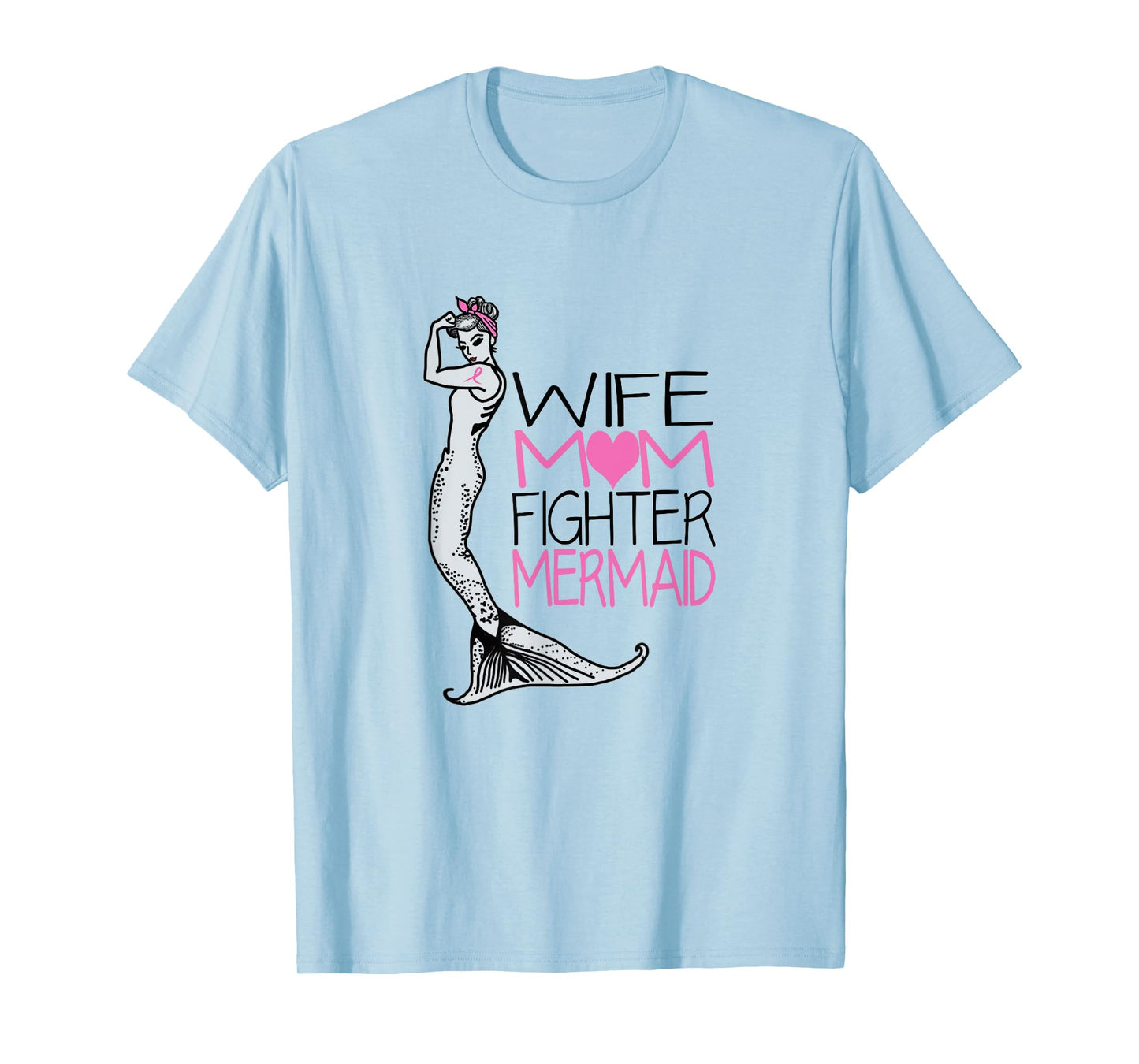 Breast Cancer Shirts Mermaid Shirt Cancer Survivor Gifts Tee T-Shirt