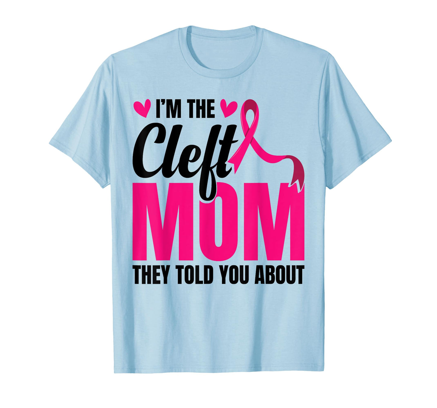 Cleft Lip Warrior Cleft Palate Awareness Cleft Ribbon T-Shirt