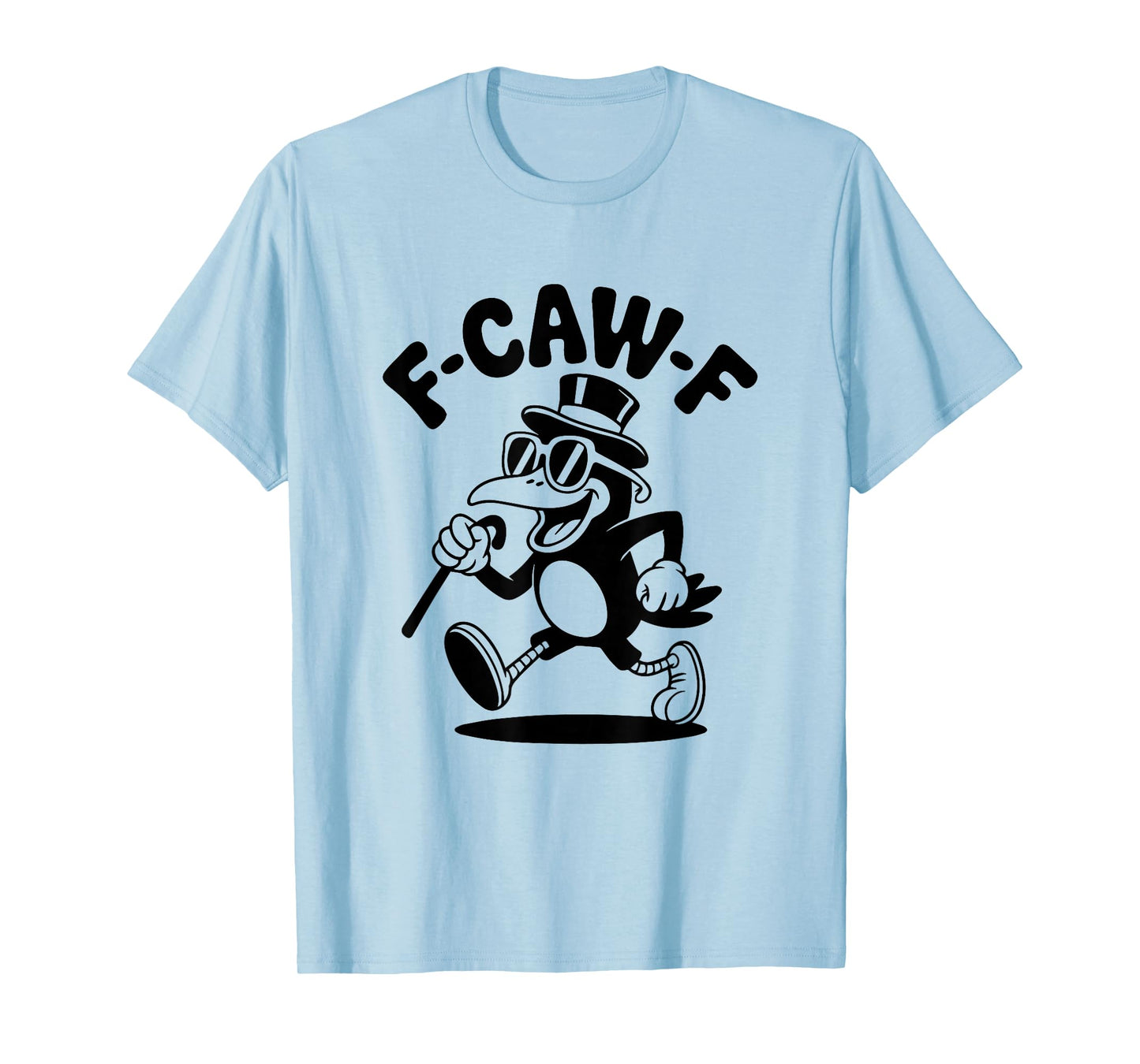 F-Caw-F Funny Crow Retro Bird Humor T-Shirt