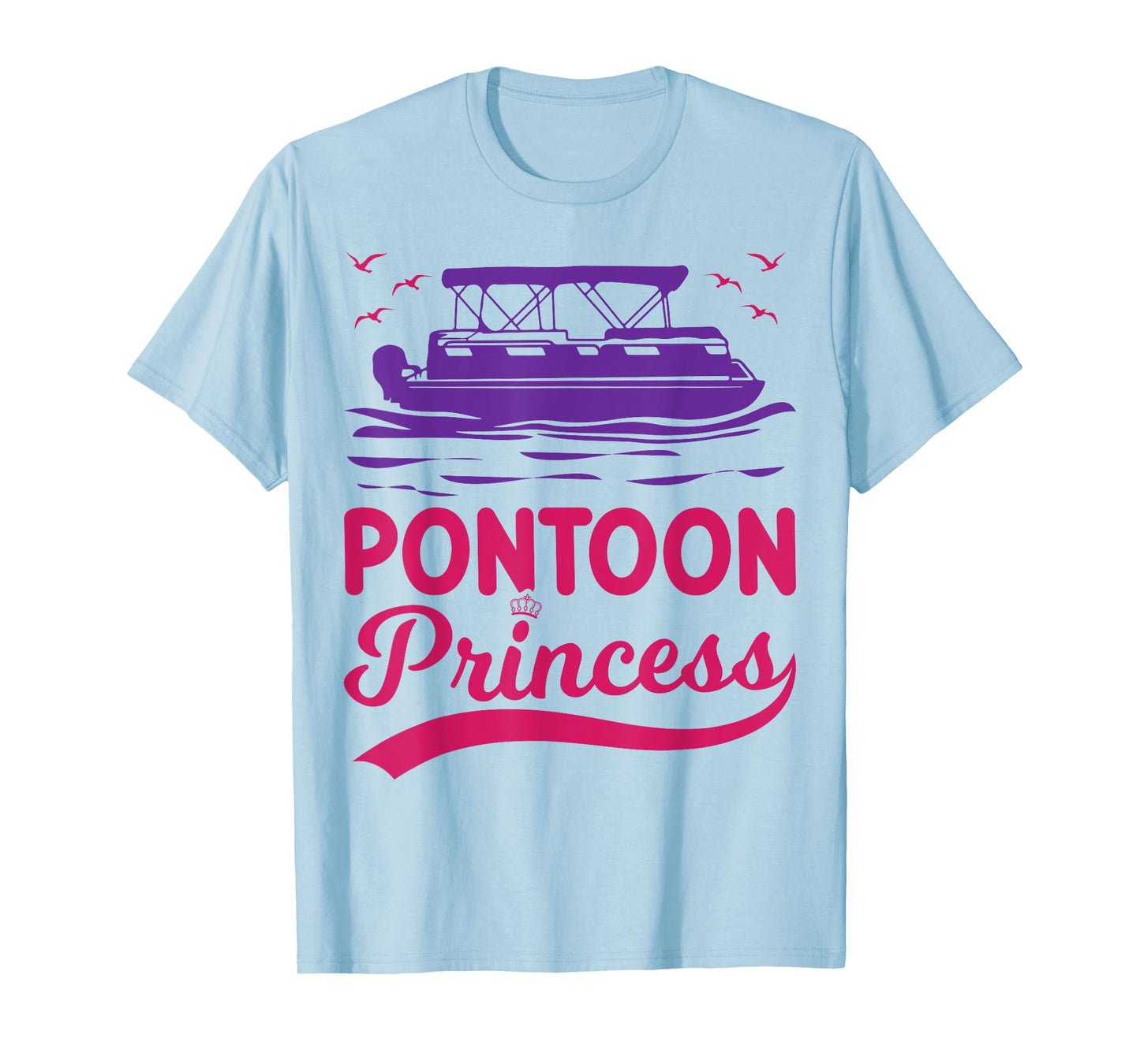 Pontoon Princess Pontooning Pontoon Boat Captain Boating T-Shirt