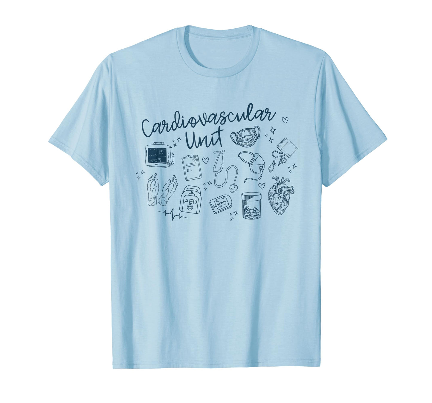 Cardiovascular Unit CVICU Summer Cardiovascular ICU Spring T-Shirt