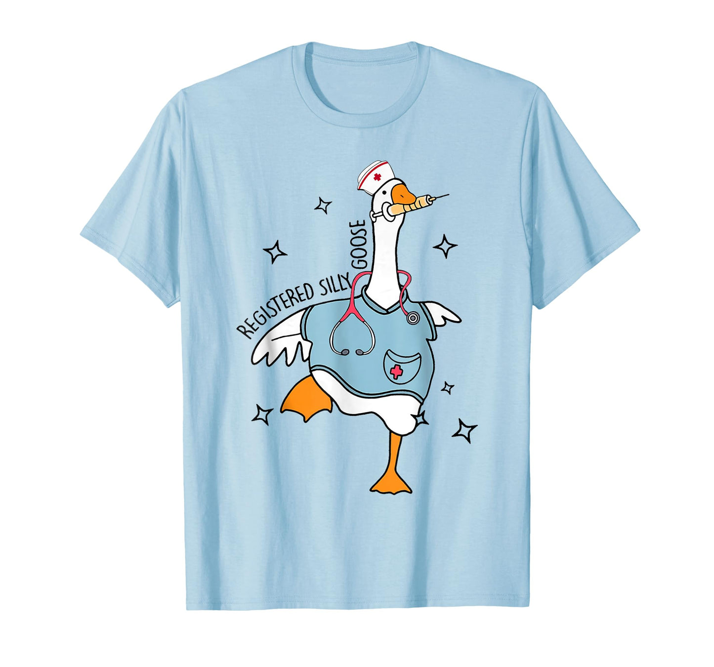Nurse Registered Silly Goose Nursing School for Nursing T-Shirt