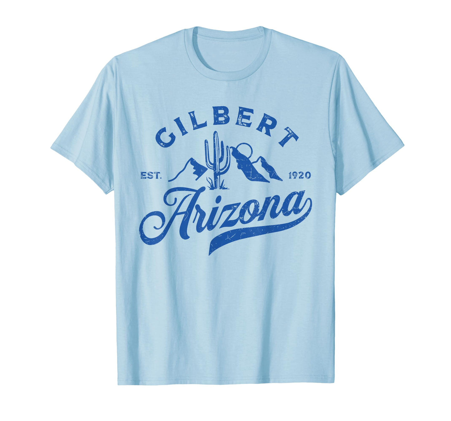 Vintage Gilbert Arizona AZ Mountains Vacation Souvenir T-Shirt