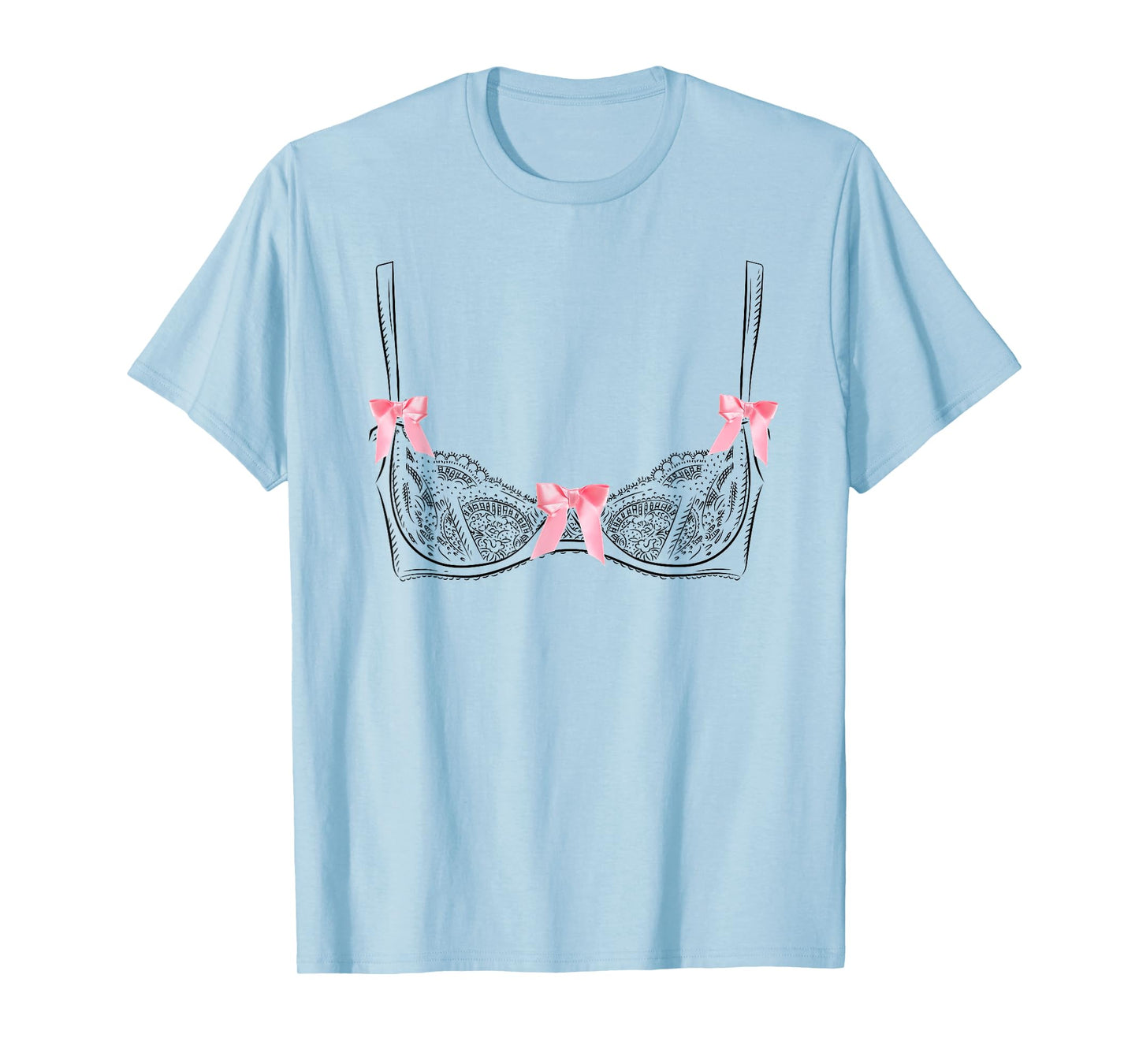 Graphic Lingerie Bra T-Shirt