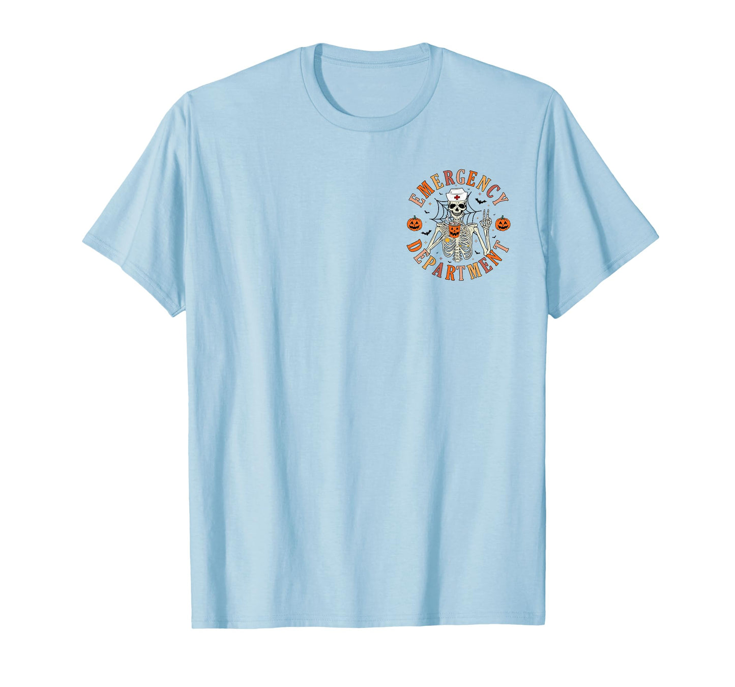 Emergency Department Skeleton ER Nurse Halloween T-Shirt