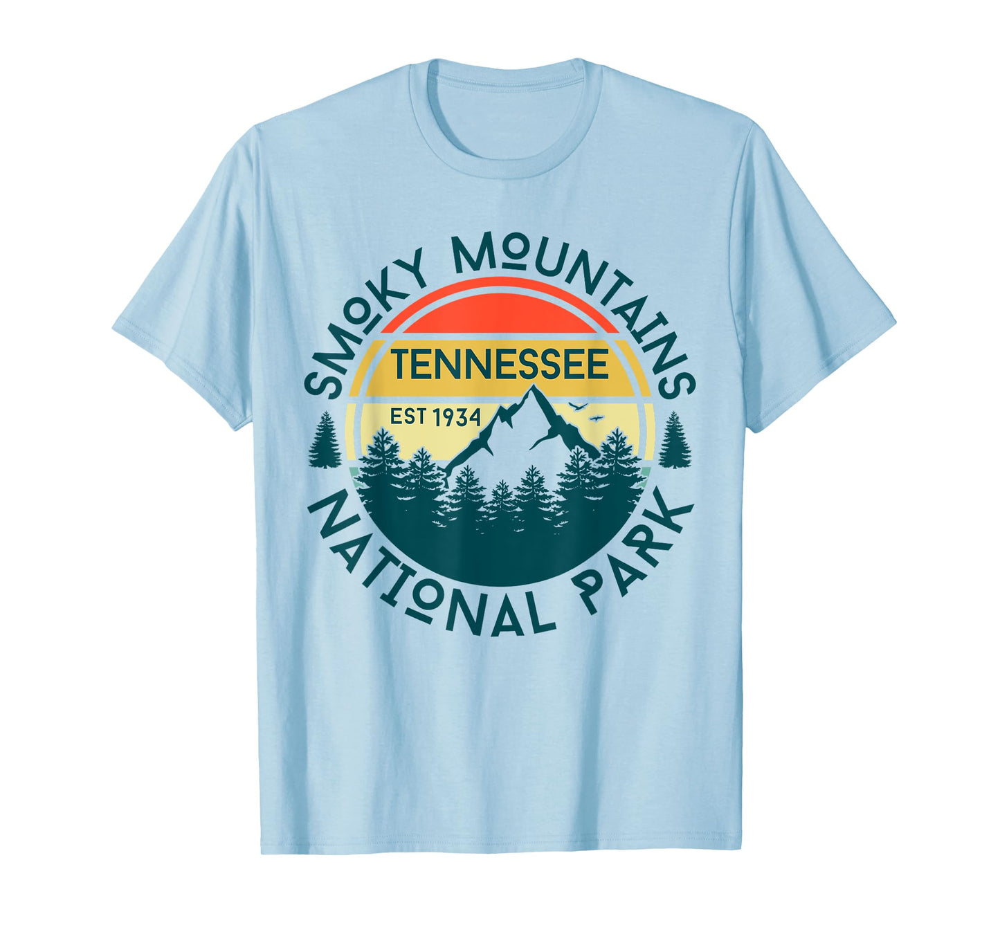 Smoky Mountains Tennessee Nature Hiking Outdoors Girls T-Shirt