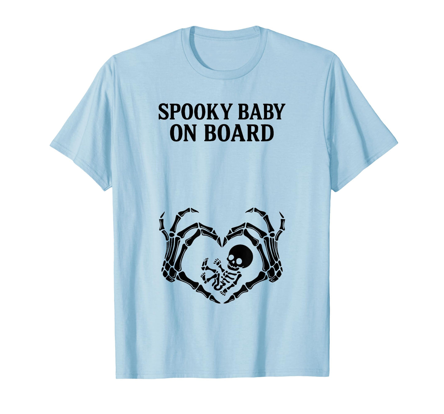 Spooky Baby On Board Skeleton Pregnancy Halloween T-Shirt