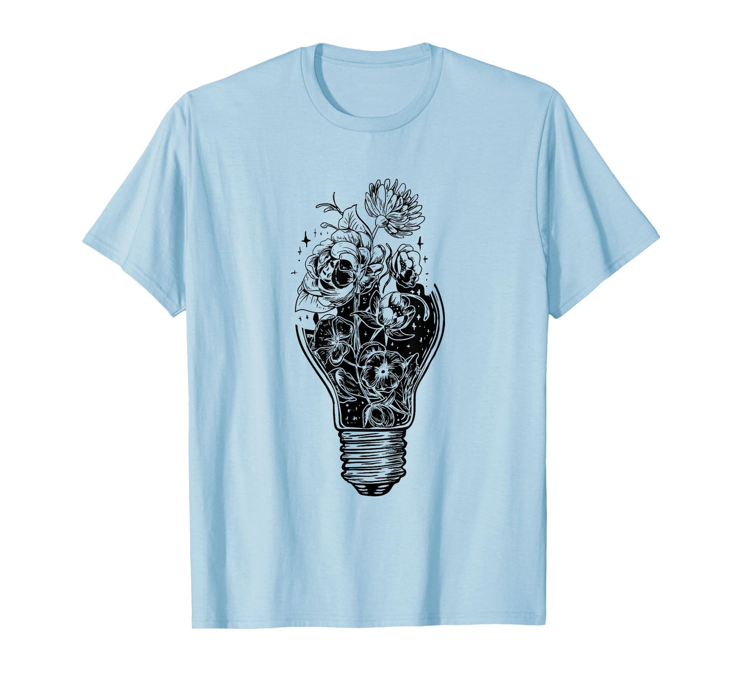 Flower Light Bulb of Power Tree Peace T-Shirt For Hippies T-Shirt