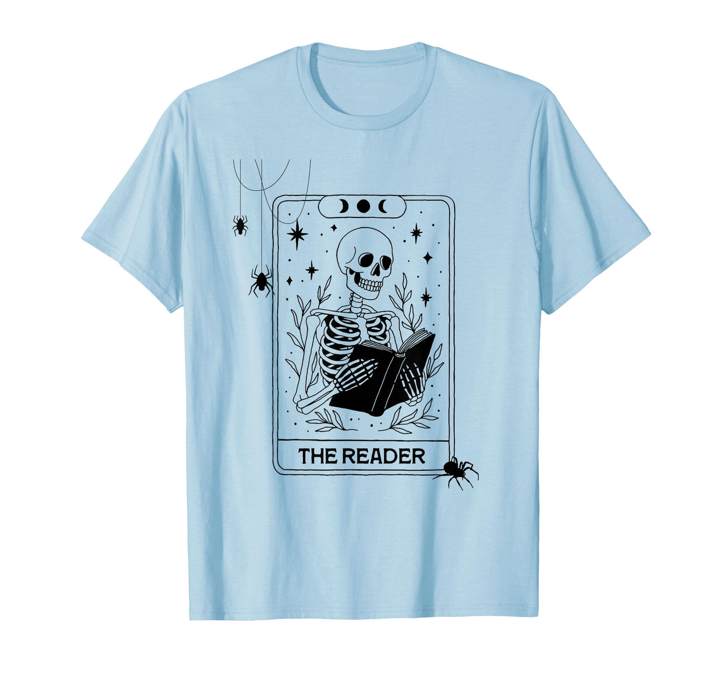 A Skeleton Reading Makes The Perfect October Vibe. T-Shirt