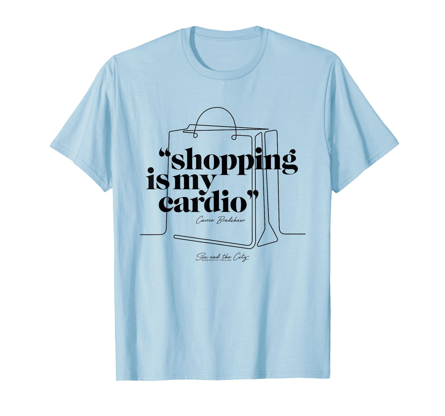 Sex and the City Carrie Bradshaw, Shopping Is My Cardio T-Shirt