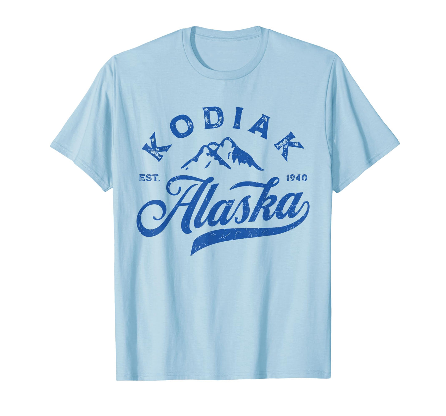 Vintage Kodiak Alaska AK Mountains Family Vacation Souvenir T-Shirt