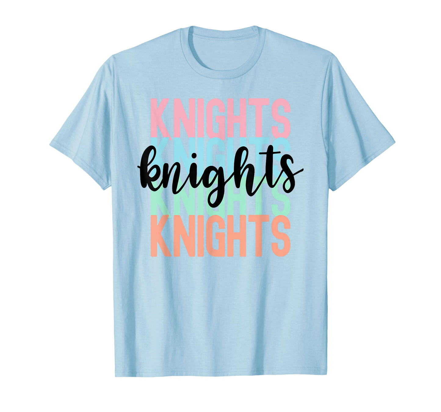Knights Team Mascot School Spirit Game Night T-Shirt