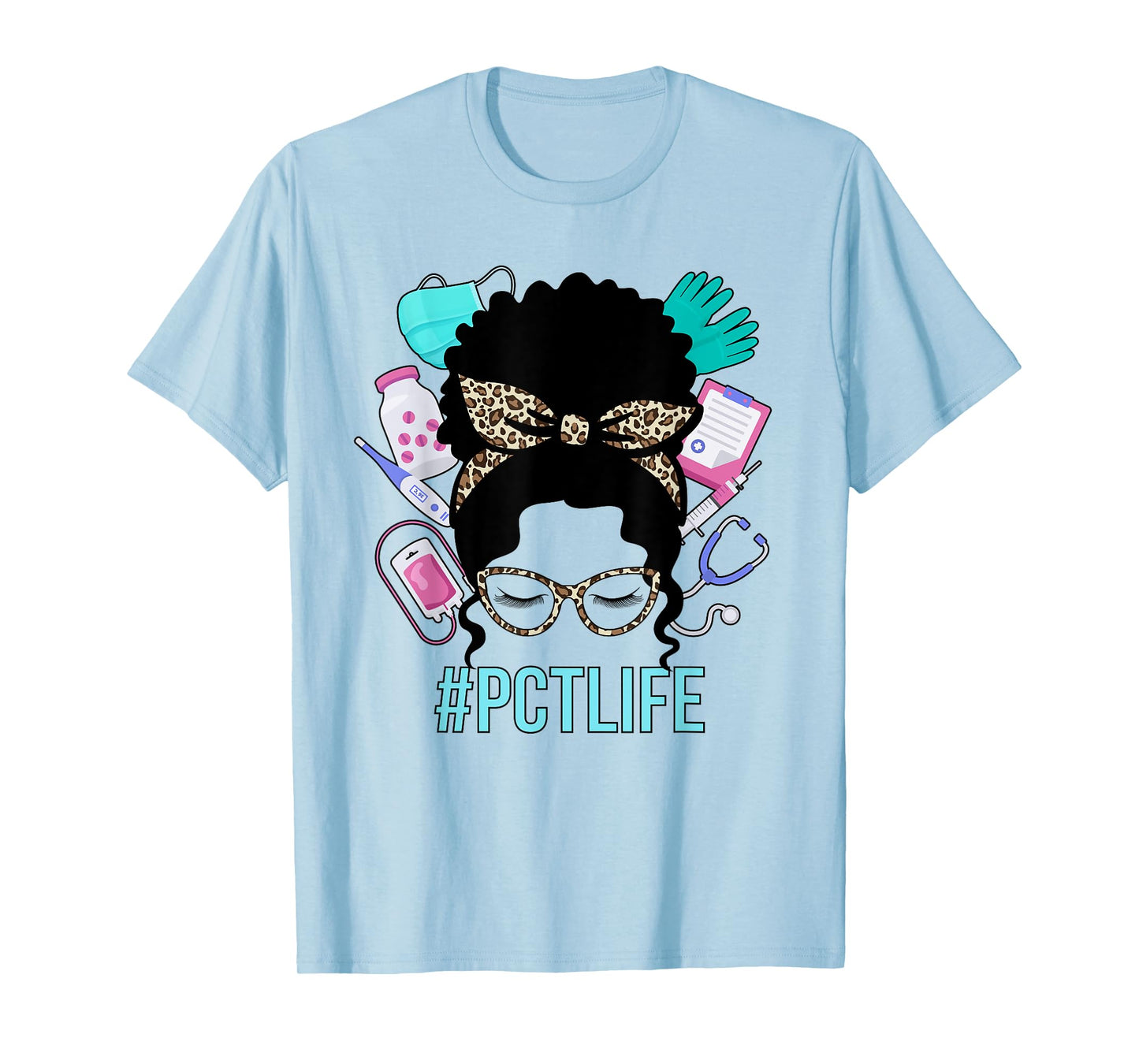 Black PCT Life Patient Care Tech Patient Care Technician T-Shirt