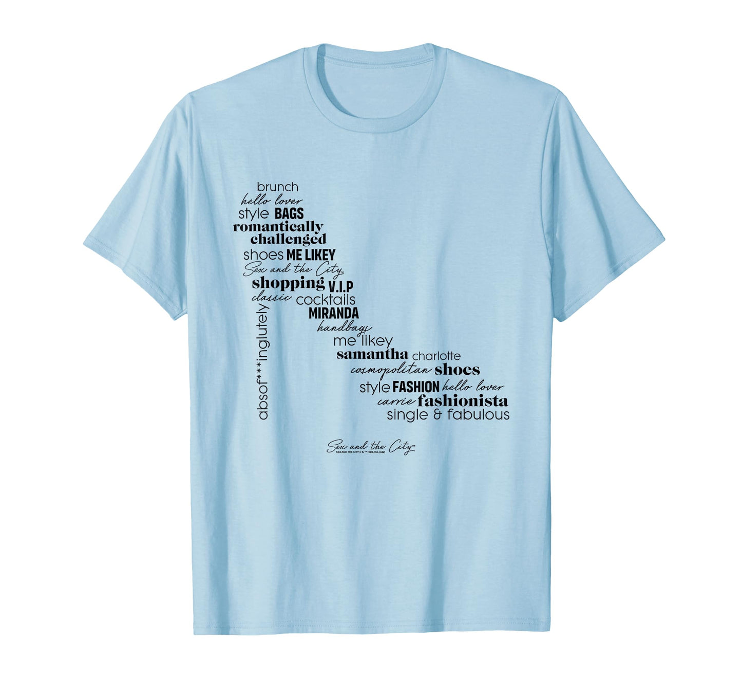 Sex and the City Fabulous Shoe Fashionista T-Shirt